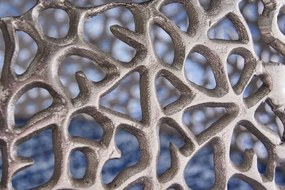 Masuta cu aspect deosebit Leaf 75cm, argintiu