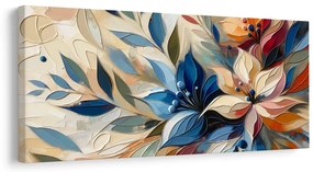 Tablou compoziție florală abstractă