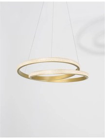 Lustra LED dimabila design elegant GRANIA auriu