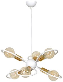 Suspensie Saxon 6 White 331/6 Emibig Lighting, Modern, E27, Polonia