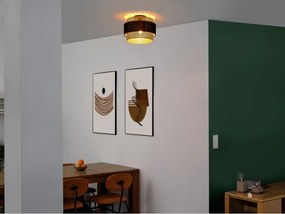 Osram - Plafonieră DECOR HORNET 1xE27/10W/230V Ø 30 cm neagră/aurie