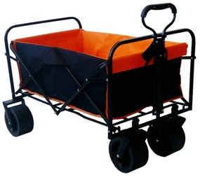 Cărucior de transport pliabil - premium 150 L Portocalie