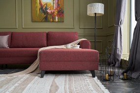 Canapea extensibilă de colț Belen - Claret Red