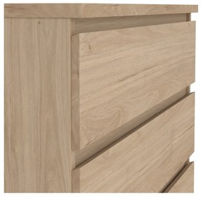 Comodă în culoare naturală cu aspect de lemn de stejar 77x111x50 cm Naia – Tvilum