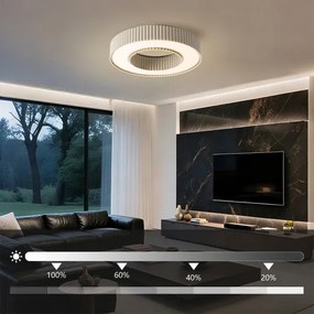 Brilagi – Plafonieră LED dimabilă LUMIX, 48 W, 230 V, 3000–6000 K, bej, Ø 50 cm, telecomandă inclusă
