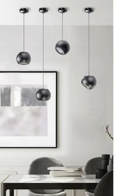 Pendul modern minimalist cu Spot LED directionabil SKYE negru