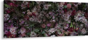Tablou - Perete de flori (120x50 cm)
