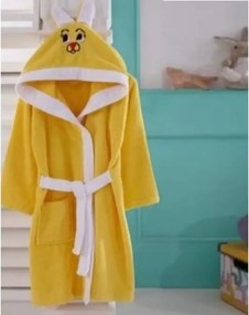 Halate pentru copii din bumbac culoare galben
