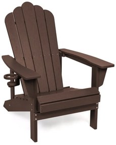 Fotoliu de grădină maro din plastic Adirondack – Bonami Selection