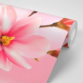 Tapet autoadeziv magnolie roz delicată