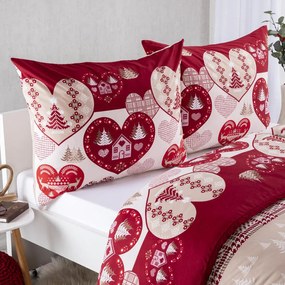 Lenjerie de pat din microfibră INIMĂ pat simplu