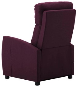 Fotoliu de masaj rabatabil, violet, material textil 1, Violet