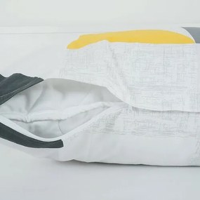 Lenjerie de pat bumbac creponat B.E.S. Petrovice Top Class Geometries, 140 x 200 cm, 70 x 90 cm