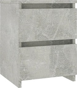 vidaXL Noptieră, gri beton, 30x30x40 cm, lemn prelucrat
