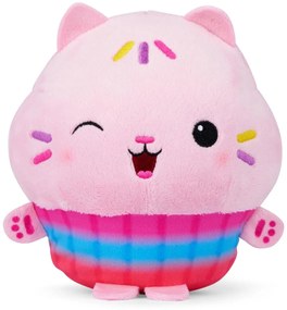 Pisica Muffin Casa magică a lui Gabi, 25 cm,roz, pluș