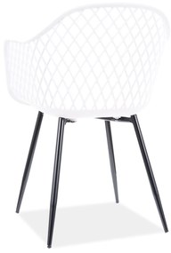 OFERTA Scaun din plastic alb CORRAL B calitatea II