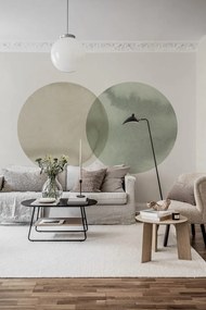 Fototapet, Eclipse, Beige Green, Rebel Walls