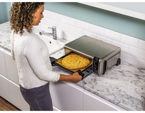 Cuptor multifunctional 8 in 1 Ninja SP101EU Foodi, 2400W, 10L, Air fry/Prajire/Coacere/Paine prajita, Compact, Inox