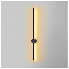 Aplică de perete neagră LED ø 7 cm Sword – Opviq lights