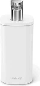 Dozator de săpun lichid alb din oțel 295 ml Pulse – simplehuman