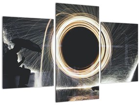 Tablou - Show de lumini în ploaie (90x60 cm)