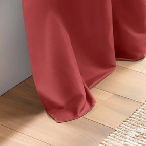 Draperie roșie din microfibră 140x260 cm Absolu – douceur d'intérieur
