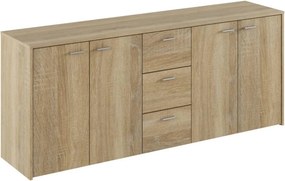 Comoda HUGOS 180, stejar sonoma, PAL melaminat, 180x42x75 cm