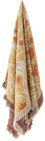 Pătură galbenă din bumbac reciclat 130x160 cm Reims – Bloomingville