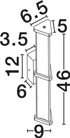 Aplica de perete LED 2700K PHEME auriu periat