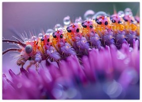 Tablou pe sticlă - Caterpillar (70x50 cm)