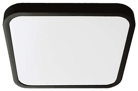 LED Plafonieră baie 24W 230V IP44 3000K 29x29 cm negru
