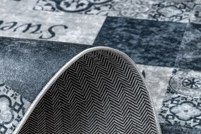 ANDRE 44211 covor lavabil gresii de Lisbona, bucatarie, anti-alunecare - gri / argintiu