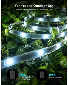 Bandă de exterior Govee Outdoor Pro SMART RGBICWW LED 10m Wi-Fi IP65