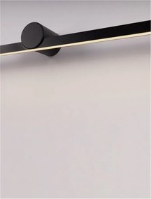 Aplica de perete LED pentru oglinda baie IP54 BREGGO negru, 81cm