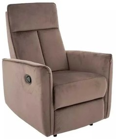 Scaun reclinabil Maxime Velvet, maro