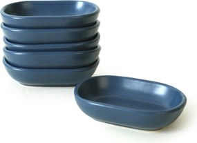 Set 6 boluri X0001612000, albastru inchis, ceramica, 11 cm