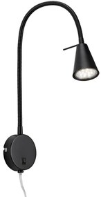 Lampă LED de perete COMFORT LIGHT 1xGU10/5W/230V negru Briloner 2082-015