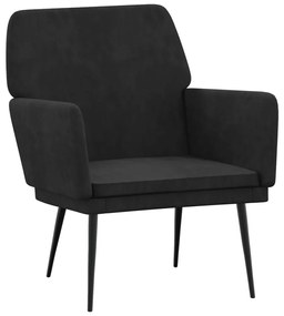 351377 vidaXL Fotoliu, negru, 62x79x79 cm, catifea