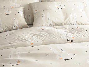 Lenjerie de pat din microfibra WHITE RABBIT, bej Dimensiune lenjerie de pat: 2 buc 70 x 90 cm | 200 x 220 cm