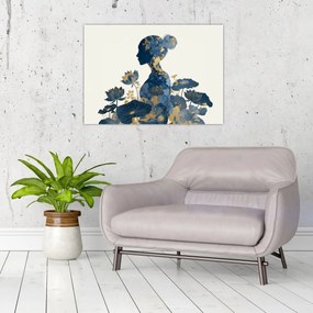 Tablou - Profil de femeie din marmură (70x50 cm)