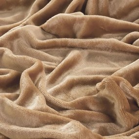 decoDoma Cearceaf cu elastic din micropluş aluniu 180 x 200 cm