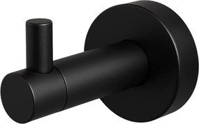 Cuier simplu Balneo Qube negru mat