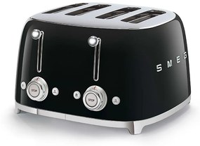 Toaster negru 50's Retro Style P4 2000W - SMEG