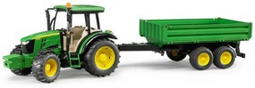 Bruder Farmer 2108 Tractor John Deere cu remorcăbasculantă
