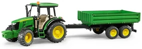Bruder Farmer 2108 Tractor John Deere cu remorcăbasculantă