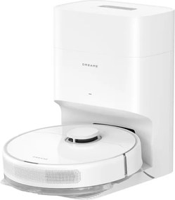 Aspirator robot Dreame D10 Plus Gen 2 RLD32GD, 6000 Pa, 285 min, 150 ml, Mop, LDS, Smart Pathfinder, Asistenti vocali, Evitare obstacole, Alb