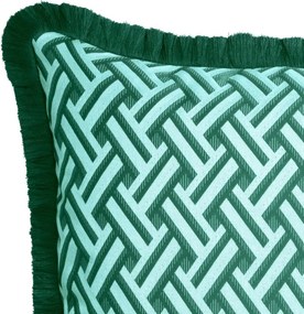 Perna decorativa design LUX Doris S green, 50x50cm