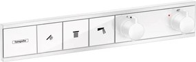 Baterie cada - dus incastrata Hansgrohe RainSelect termostatata alb mat 3 functii