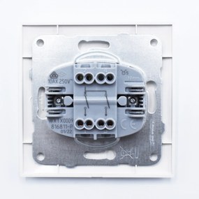 Intrerupator dublu, 10A, IP20, Alb, Panasonic Arkedia Slim