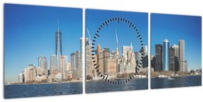 Tablou - Manhattan în New York (cu ceas) (90x30 cm)